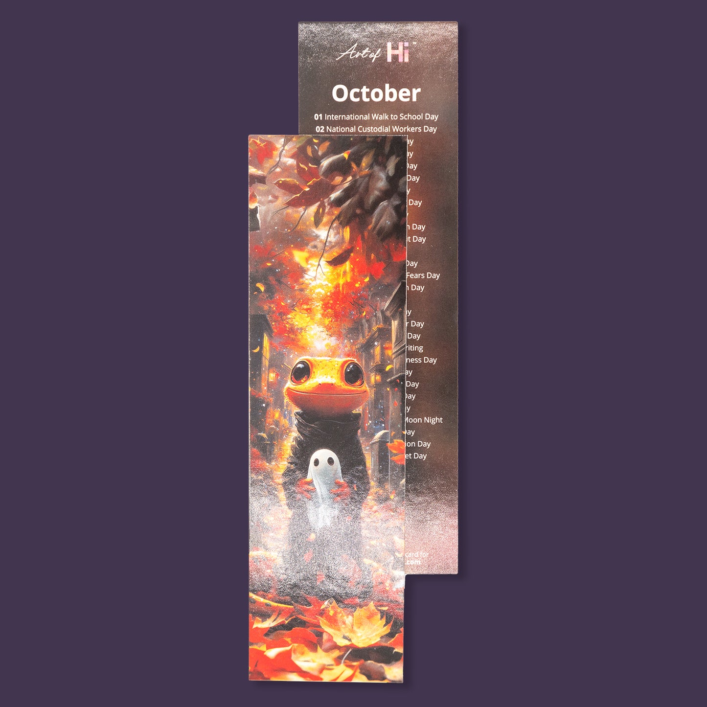 Monthly Calendar Bookmarks - Cute Characters