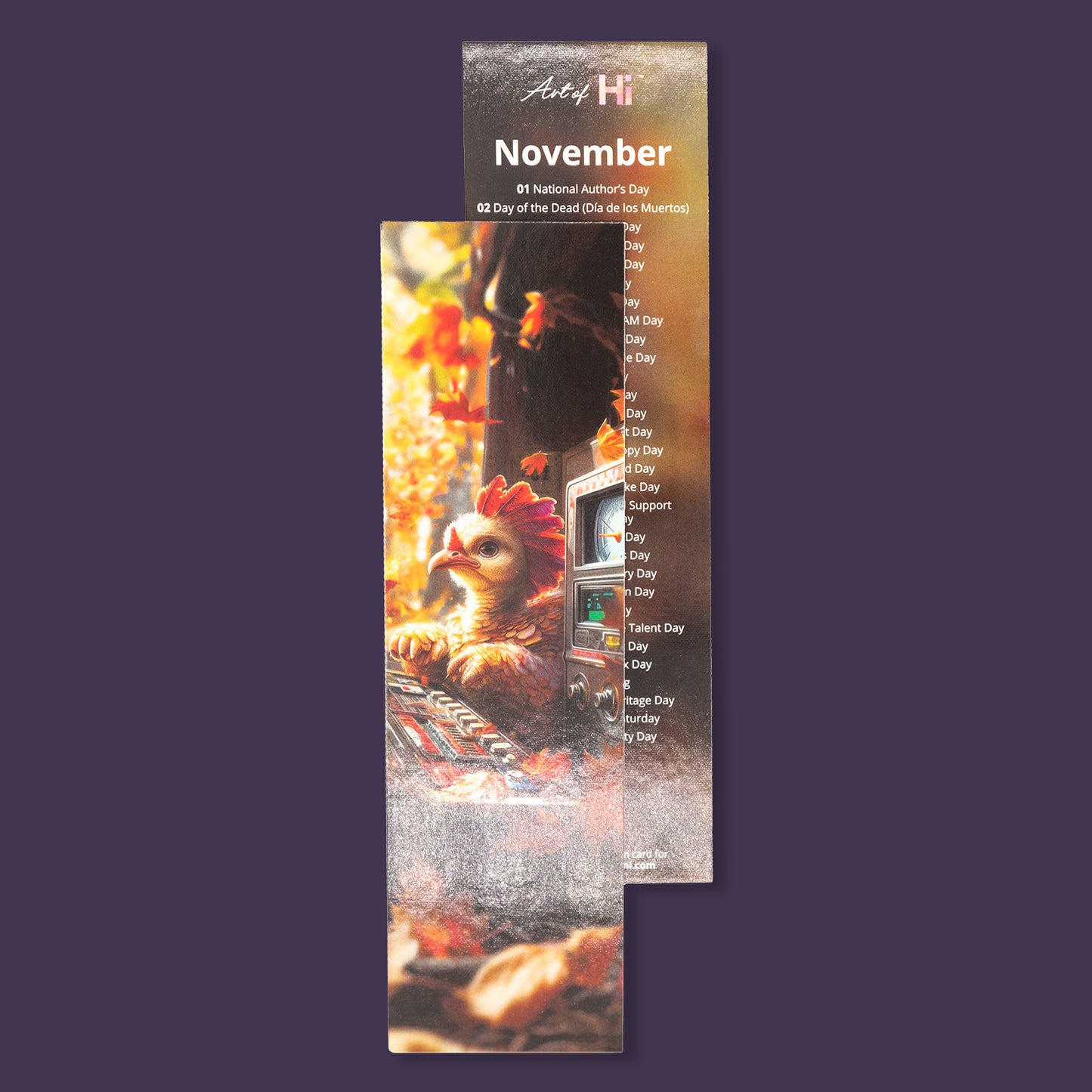 Monthly Calendar Bookmarks - Cute Characters