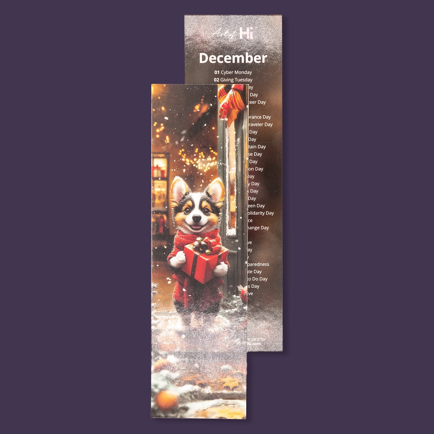 Monthly Calendar Bookmarks - Cute Characters