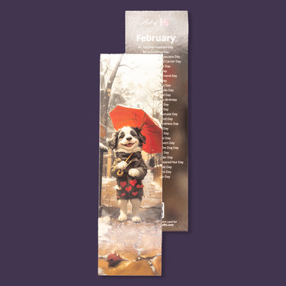 Monthly Calendar Bookmarks - Cute Characters