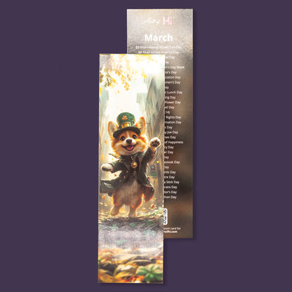 Monthly Calendar Bookmarks - Cute Characters