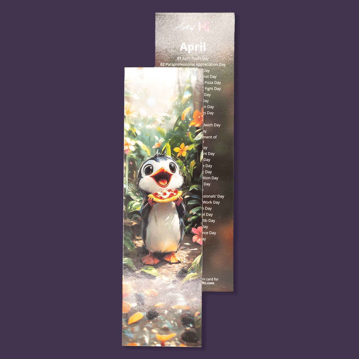 Monthly Calendar Bookmarks - Cute Characters