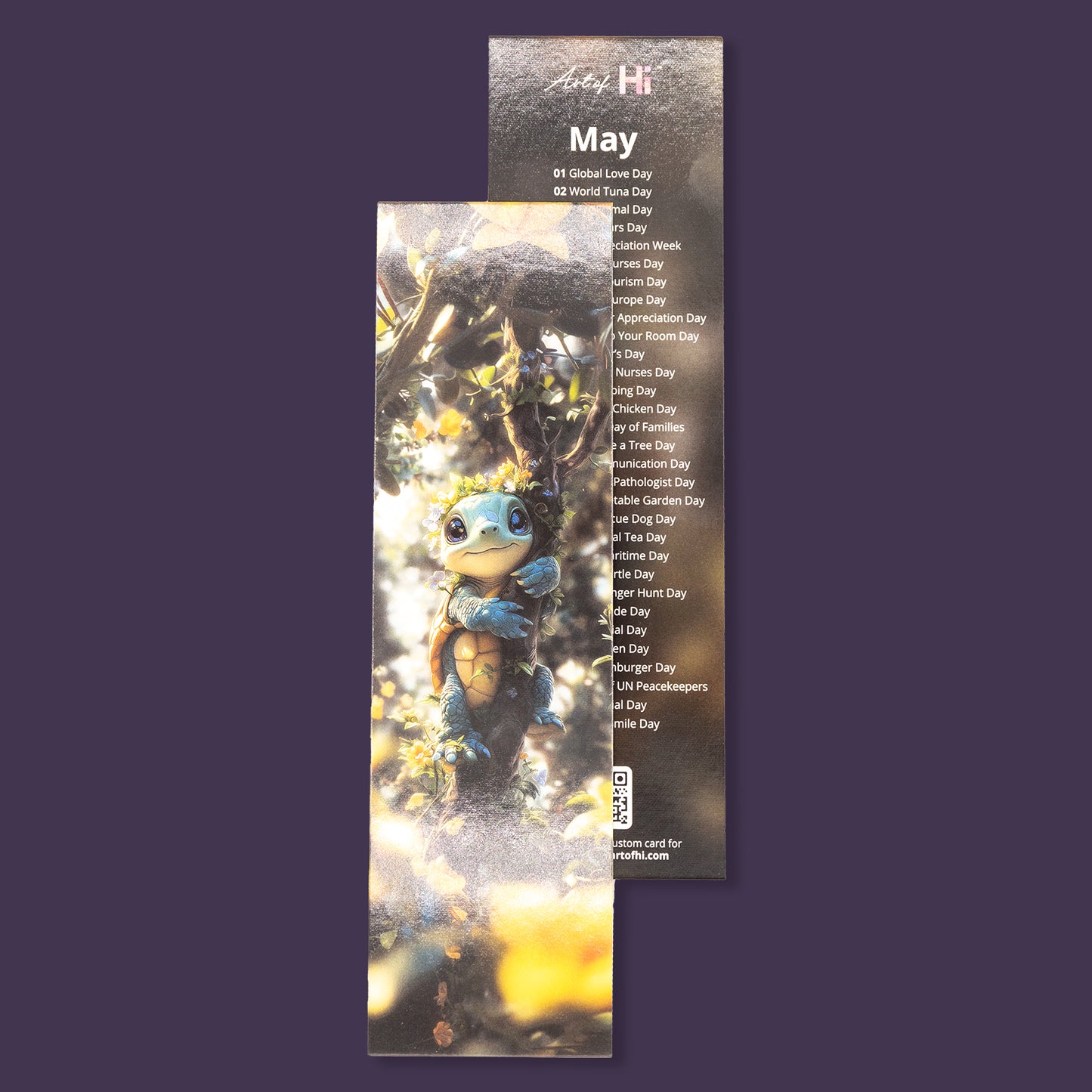 Monthly Calendar Bookmarks - Cute Characters