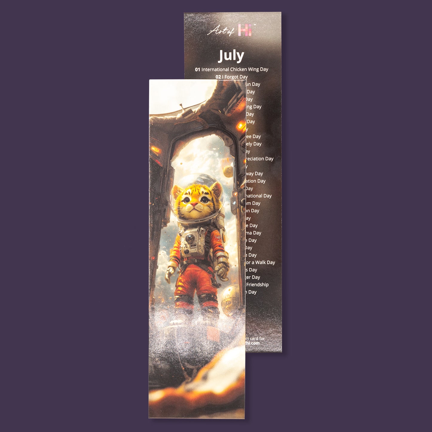 Monthly Calendar Bookmarks - Cute Characters