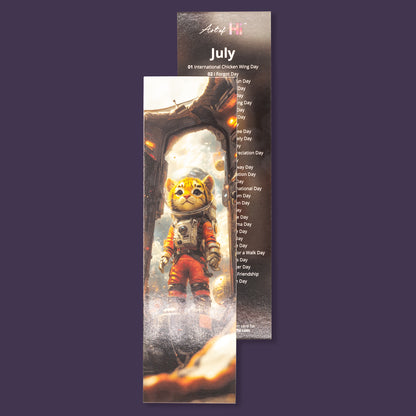 Monthly Calendar Bookmarks - Cute Characters